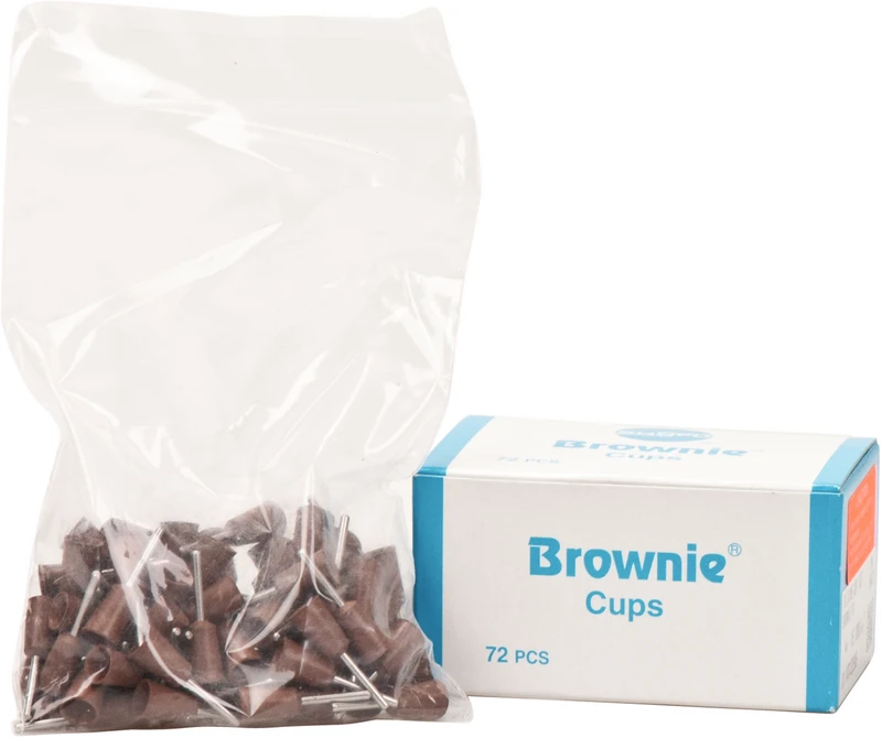 Silikonpolierer  Bulkpackung  72 Stück braun, FG, Figur Kelch, ISO 065