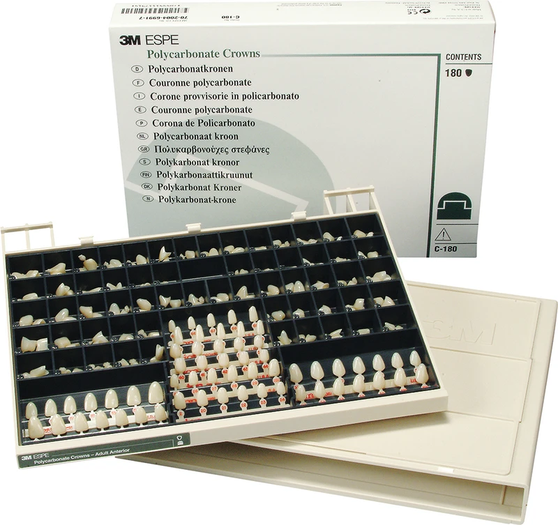 Polycarbonat-Kronen  Intro Kit  180 Stück sortiert