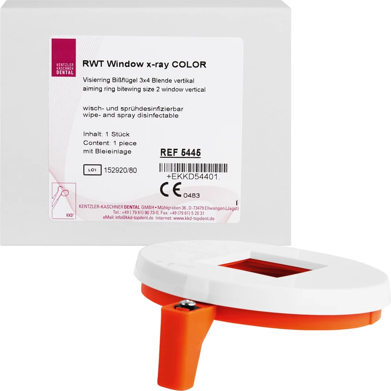 RWT Visierringe  Stück  Visierring orange, Bissflügel, 3 x 4 cm