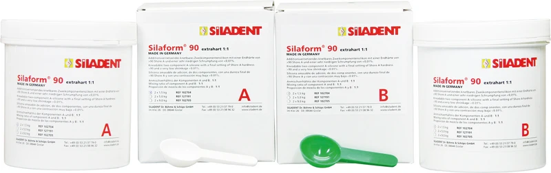 Silaform® 90  Eimer  1,5 kg Eimer Komponente A, 1,5 kg Eimer Komponente B, extrahart