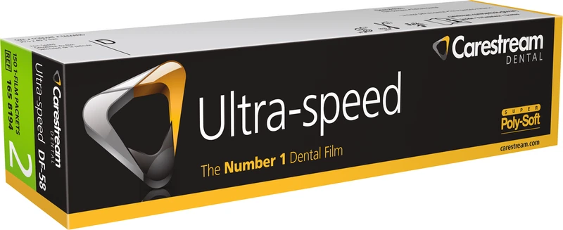 Ultra-speed Periapical   Poly-Soft-Packung  150 Einzelfilme 3,05 x 4,05 cm, DF-58