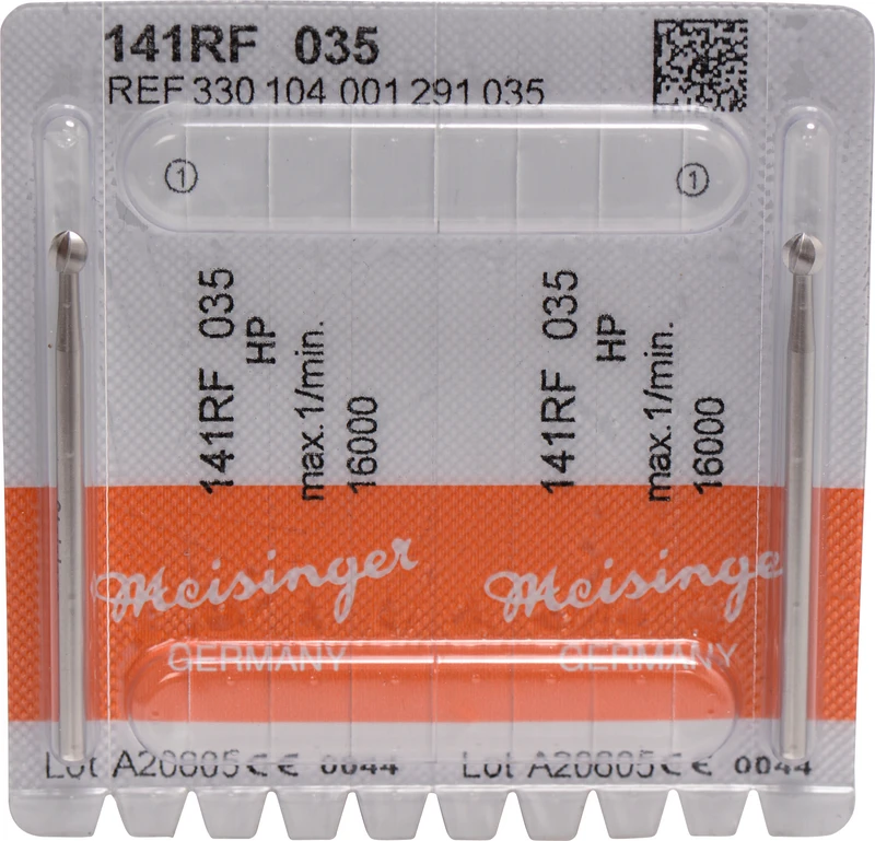 Chirurgie-Kugelfräser 141RF  Packung  2 Stück rostfreier Stahl, HP, Figur 001, ISO 035