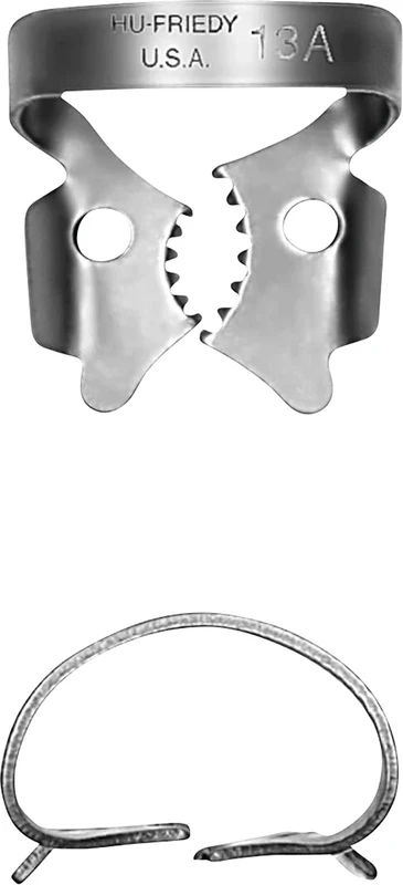 Kofferdam-Klammern  Stück  UK mit 13A Klammerpaar, gezacktes Klammermaul RDCM13A