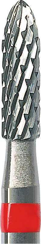 HM-Fräser Schliff 20  Stück  Kreuzverzahnung, rot fein, HP, Figur 289, 8 mm, ISO 023