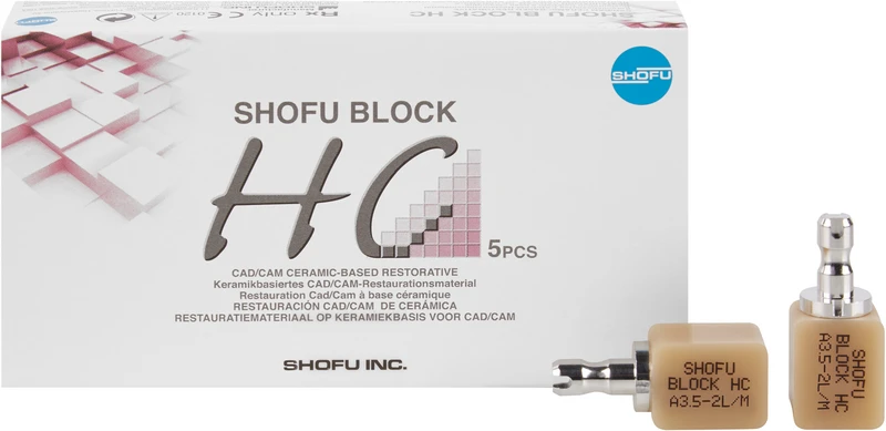 SHOFU BLOCK HC  Packung  5 Stück A3,5-2L, 2-schichtig, universal