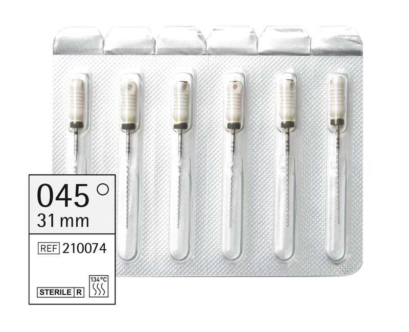 Omni Hedstroemfeilen steril  Packung  6 Stück steril, 31 mm, ISO 045