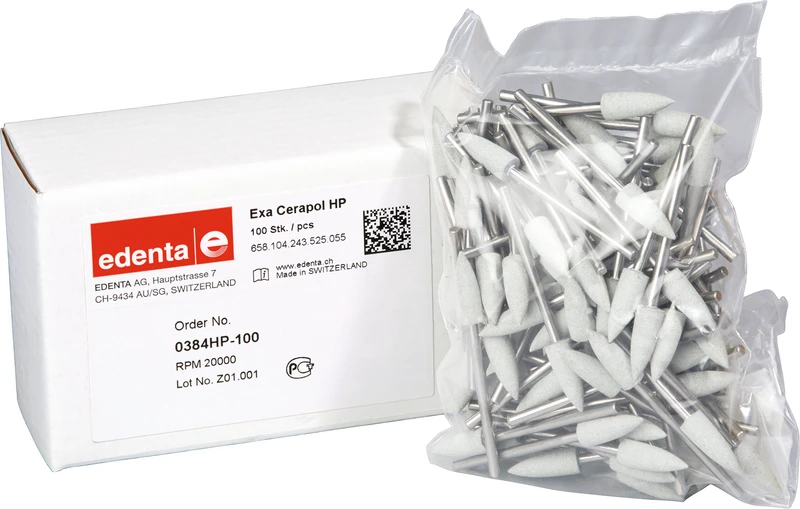 Exa Cerapol  Packung  100 Stück hellgrau, HP, Figur 243, 15,5 mm, ISO 055