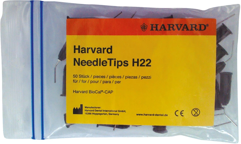 Harvard Needle Tips H22  Packung  50 Stück
