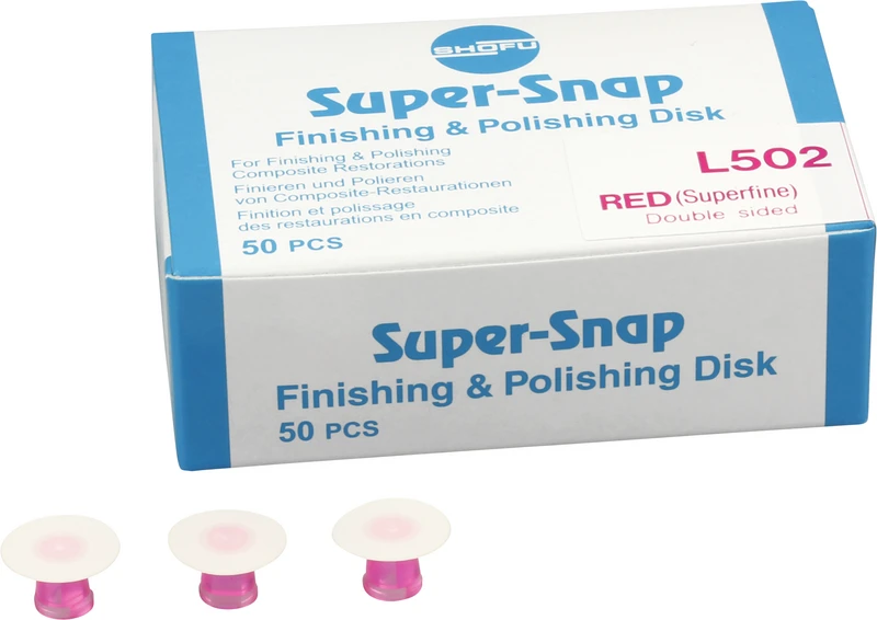 Super-Snap®  Nachfüllpackung  50 Scheiben, rot, Körnung extra fein, standard
