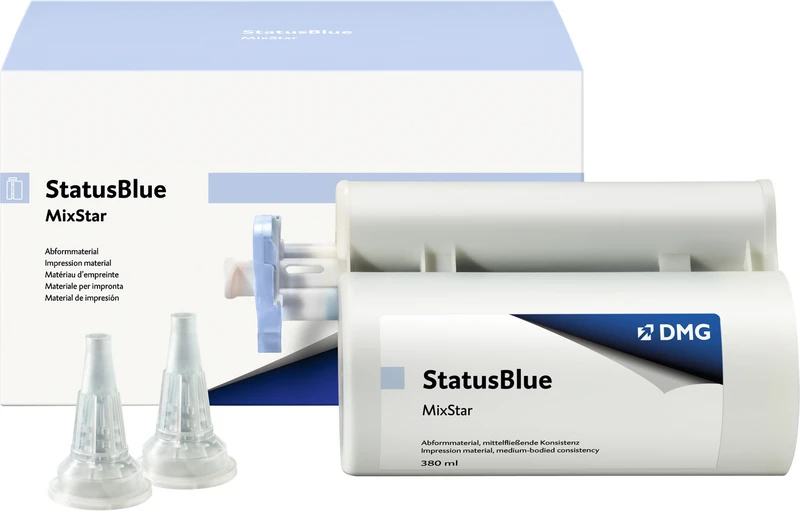 StatusBlue Mixstar  Vorteilspackung  5 x 380 ml Doppelkartusche, 50 Mixstar-Tips