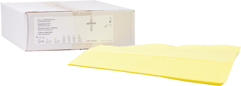 TOP COVER Kopfstützenschoner  Karton  200 Stück gelb, 28 x 36 cm