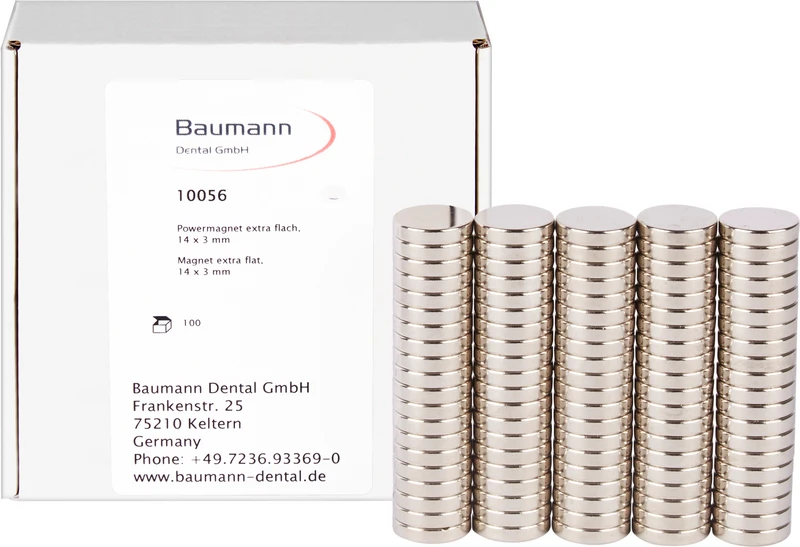 Splitcast Powermagnete  Packung  100 Stück 14 x 3 mm