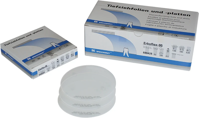 Erkoflex 95  Packung  50 Stück transparent, Ø 120 mm, Stärke 4 mm