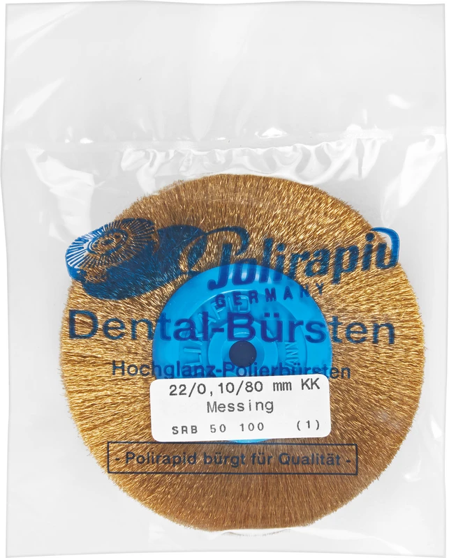 Rundbürsten Draht  Stück  Messingdraht, Ø 80 mm, Draht: 0,10 mm