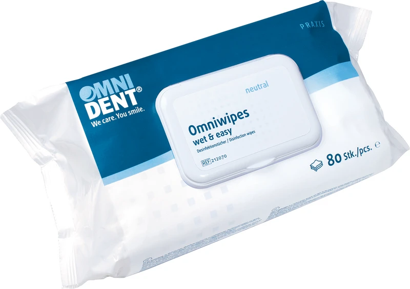 Omniwipes wet & easy   Packung  80 Stück neutral, 25 x 25 cm
