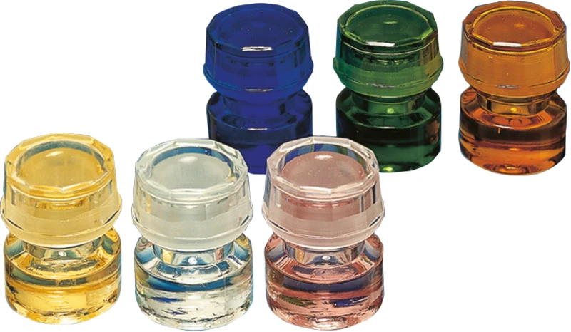 Kappengläser aus Buntglas  Stück  Ersatz-Deckel blau