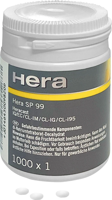 Hera SP 99  Packung  1000 Stück klein für Heracast EC, CL-IG\I 95 und Heracast IQ