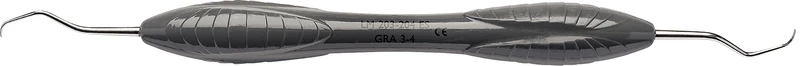 LM Gracey  Stück  Figur 3\4, Frontzähne\Prämolaren, dunkelgrau, LM-ErgoSense® Griff