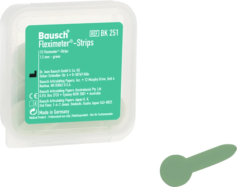 Fleximeter-Strips  Packung  15 Stück, 1,5 mm, grün