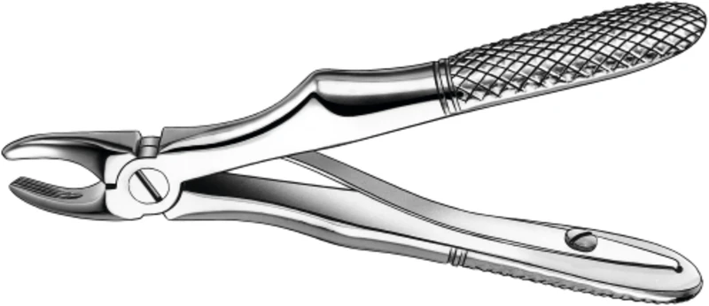 Kinderzahnzangen nach Klein  Stück  280A\2 mit Feder, OK Eckzähne