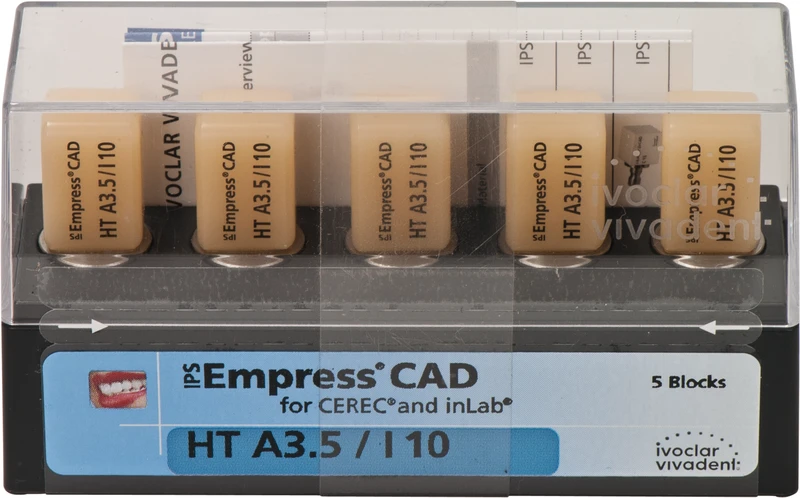 IPS Empress® CAD A-D for CEREC  Packung  5 Stück Gr. I10, A3,5 HT