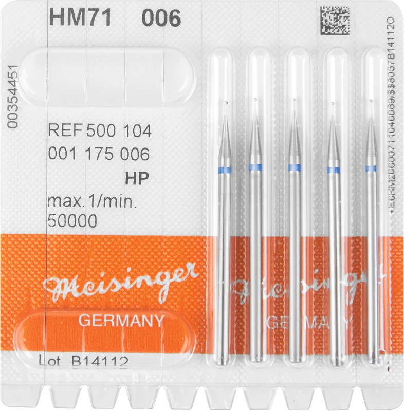 HM-Bohrer 71  Packung  5 Stück HP, Figur 001, ISO 006