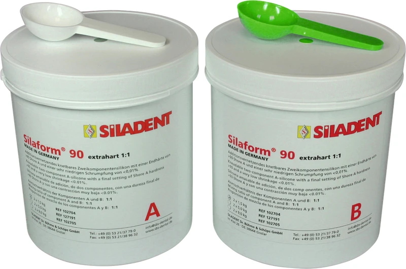 Silaform® 90  Eimer  9 kg Komponente A, 9 kg Komponente B, extrahart