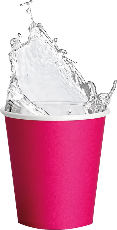 Akzenta ONE Pappbecher  Karton  20 x 50 Stück fuchsia, 180 ml