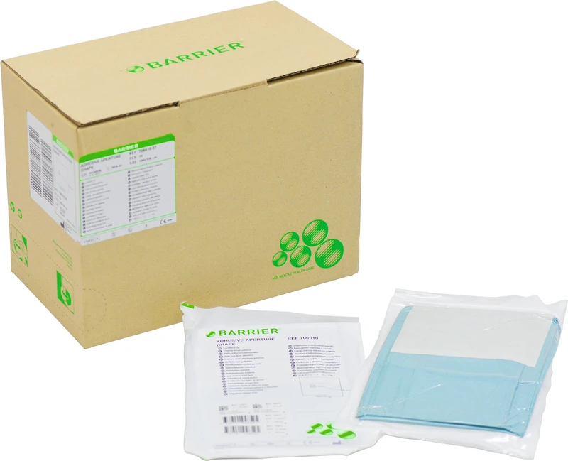 Lochtücher   Packung  2 x 20 Stück 100 x 125 cm, Loch rund 11 cm, dezentral, selbstklebend