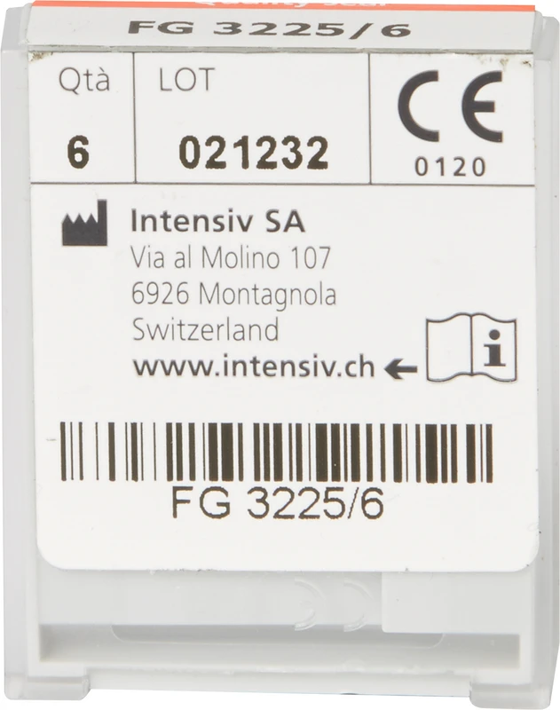 Diamanten 830  Packung  6 Stück weiß fein, FG, Figur 236 Birne lang, Stirn konvex, 4,2 mm, ISO 010