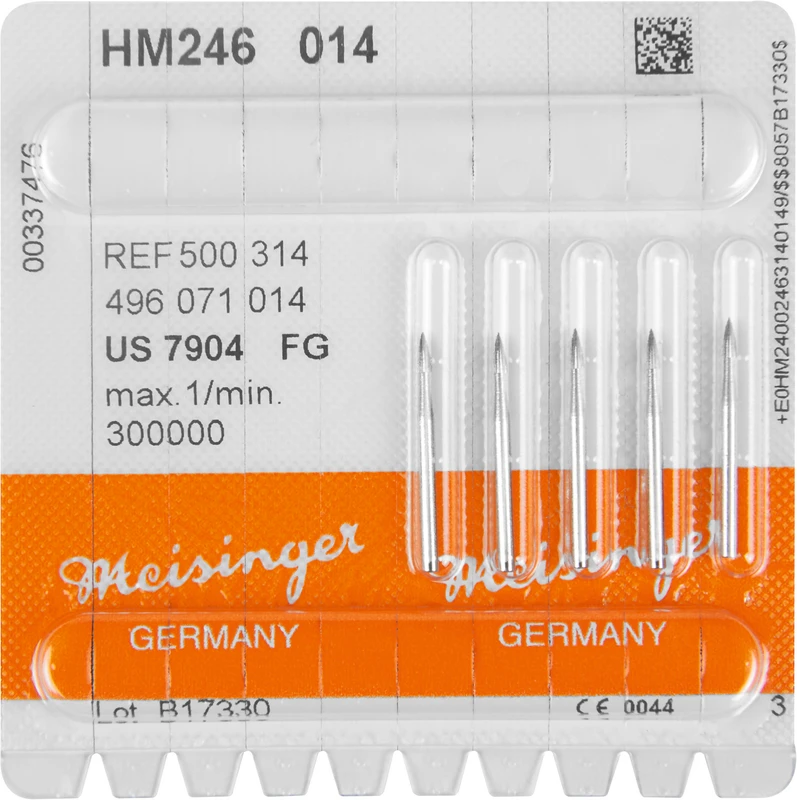 HM-Finierer 246  Packung  5 Stück fein FG, Figur 496 Flamme, 3,6 mm, ISO 014