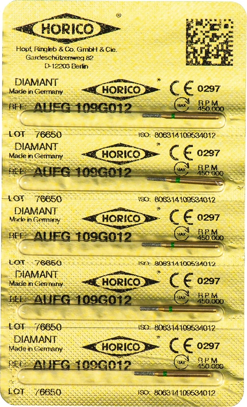 Diamant AuFG 109  Packung  5 Stück grün grob, FG, Figur 109, ISO 012