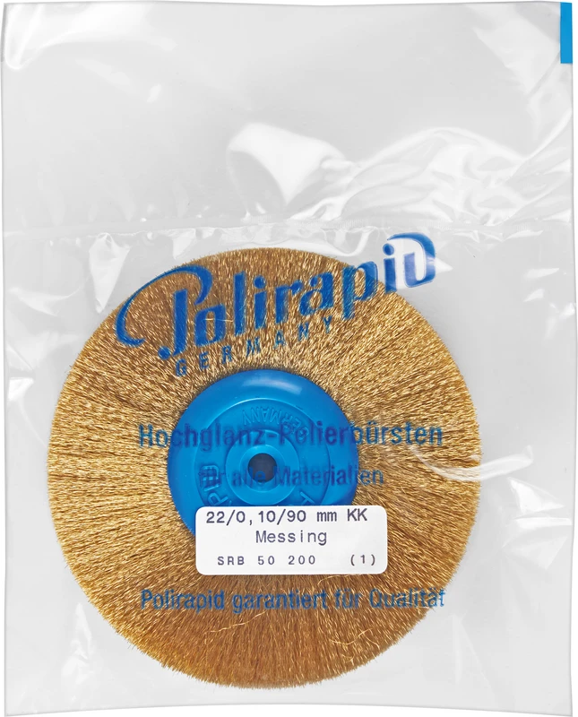 Rundbürsten Draht  Stück  Messingdraht, Ø 90 mm, Draht: 0,10 mm