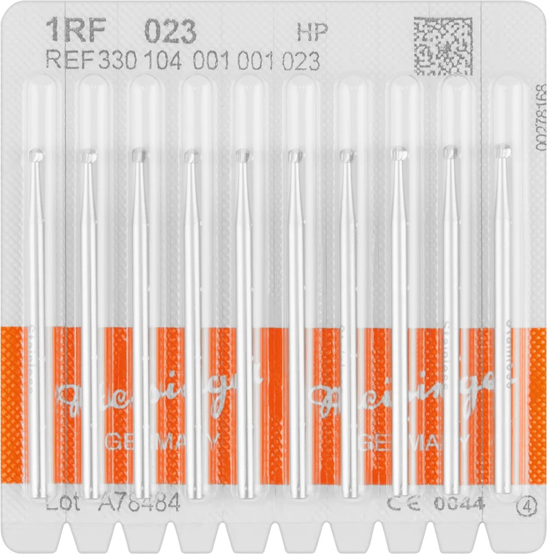 Stahlbohrer 1RF  Packung  10 Stück HP, Figur 001, ISO 023