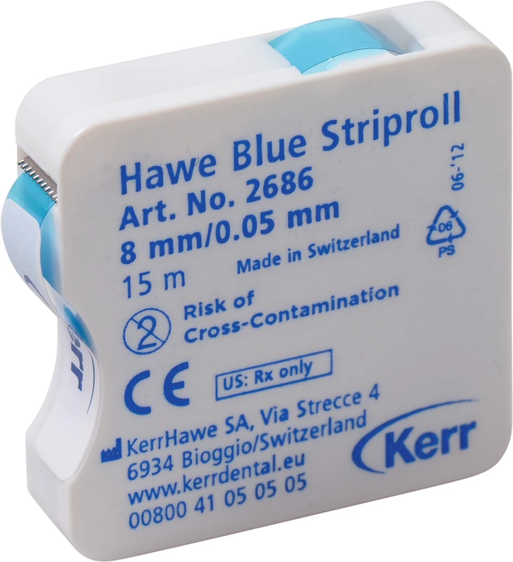 Striproll  Rolle  15 m Strip blau, Breite 8 mm