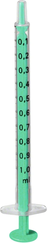 Injekt®-F  Packung  100 x 1 ml, ohne Kanüle, 2-teilig