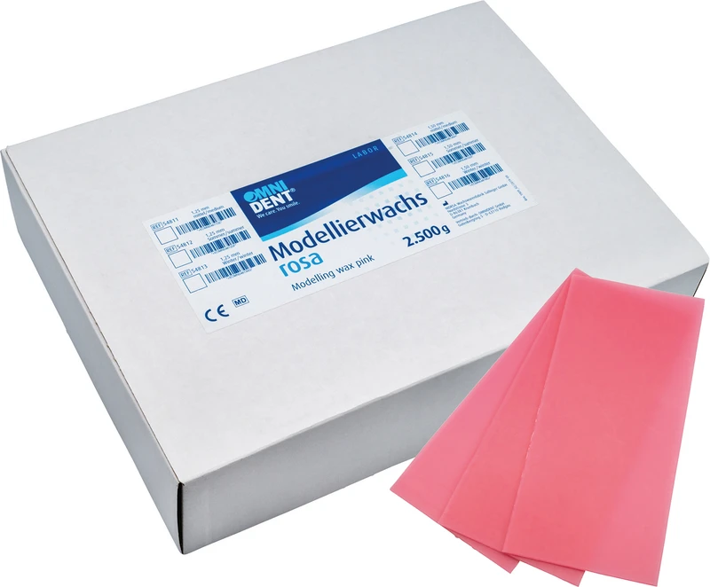 Modellierwachs rosa  Packung  2,5 kg Winter, 1,5 mm