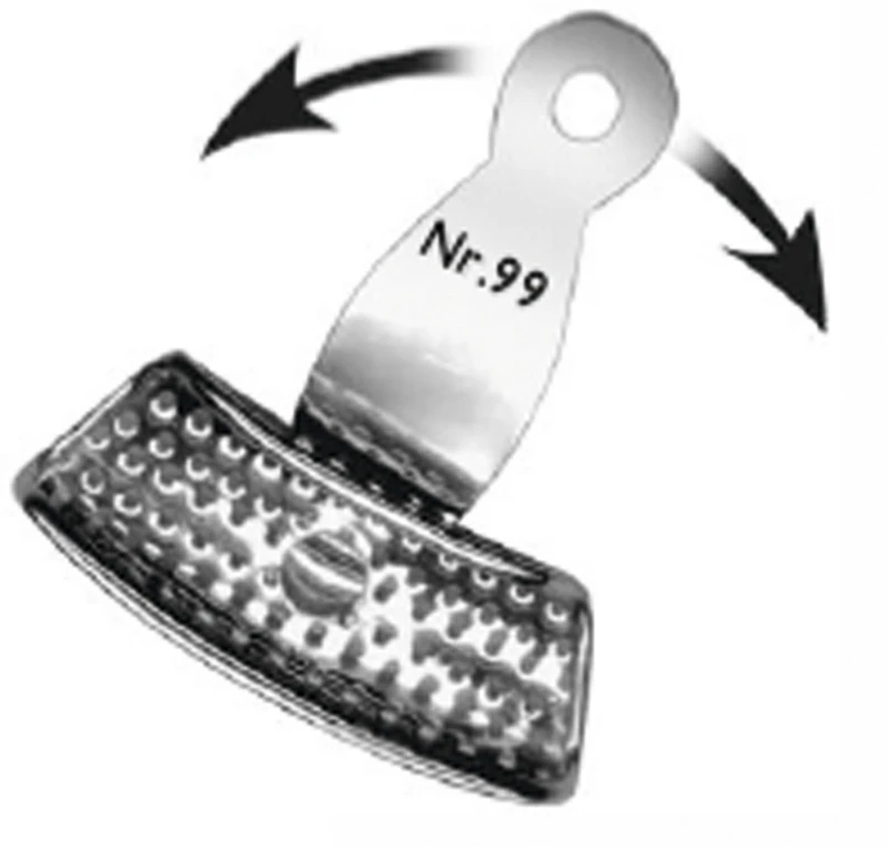 Wiro-lock Abdrucklöffel  Stück  99P Seitenzahnbereich, Drehgriff, teilbezahnt, perforiert