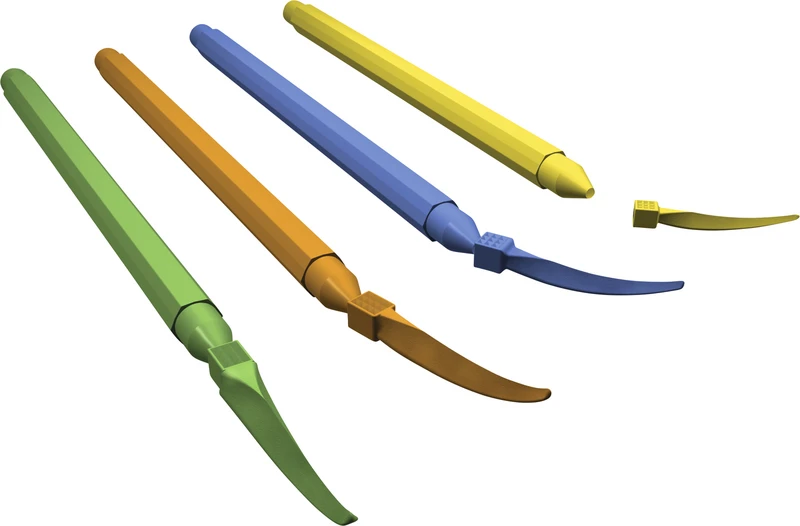 WedgeWands  Set  4 x 100 Stück (gelb, blau, orange, grün)