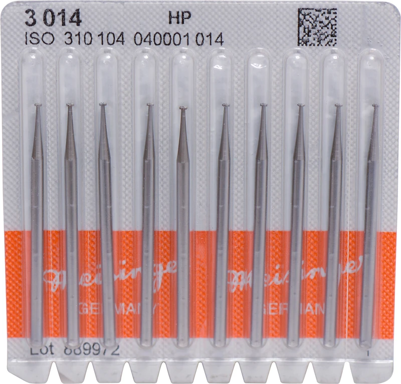 Stahlbohrer 3  Packung  10 Stück HP, Figur 040, 0,4 mm, ISO 014