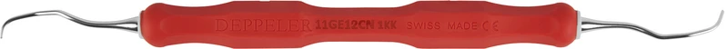 DEPPELER Gracey Küretten Classic  Stück  Figur 11\12, CN Griff, rot
