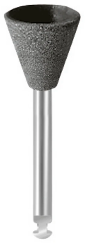 EVEFLEX Polierer  Packung  10 Stück schwarz grob, RA, Figur umgekehrter Kegel, 9 x 8 mm