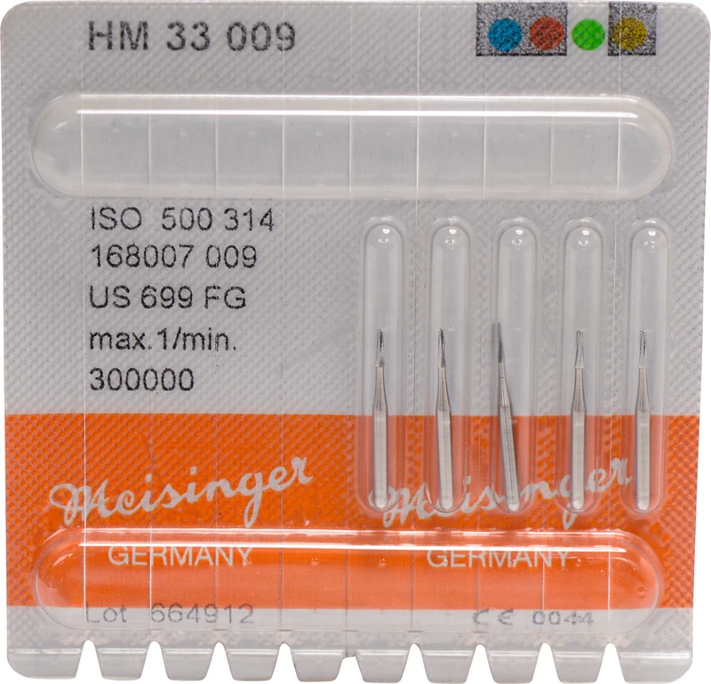 HM-Bohrer 33  Packung  5 Stück FG, Figur 168, 3,8 mm, ISO 009