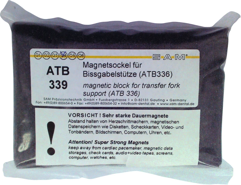 Magnetsockel für Bissgabelstütze  Stück  für Schraubmontageplatten-Systeme