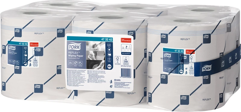 TORK® Reflex Papierwischtücher   Packung  6 Stück 1-lagig, weiß