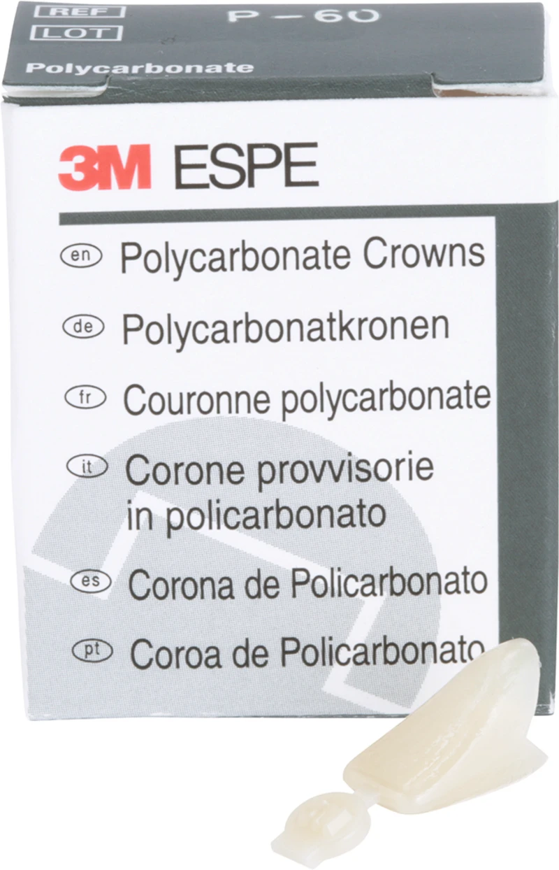 Polycarbonat-Kronen  Packung  5 Stück Nr. 60