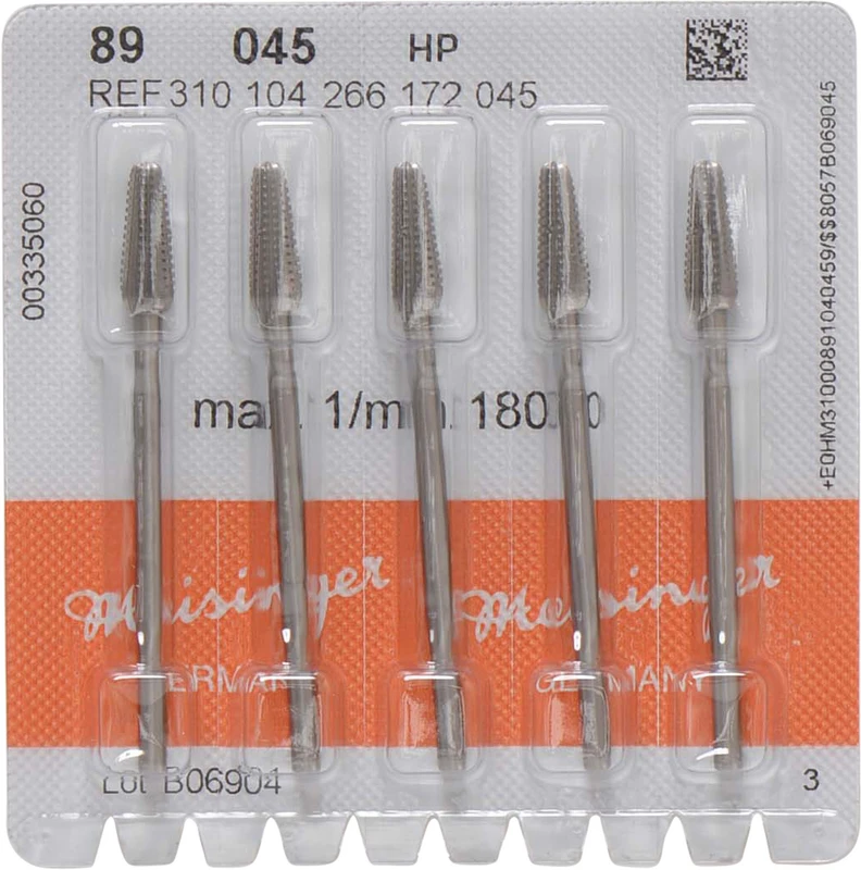 Stahlfräser 89  Packung  5 Fräser ISO 045, HP