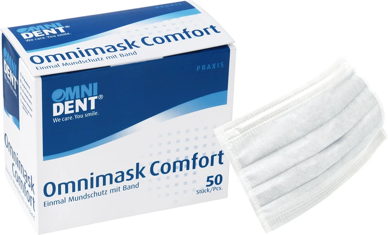 Omnimask Comfort  Packung  50 Stück weiß mit Band