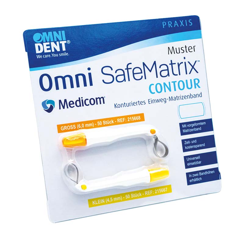 Omni Safematrix Contour  Musterpackung  2 Stück ( gelb klein\4,5 mm, orange groß\6 mm)