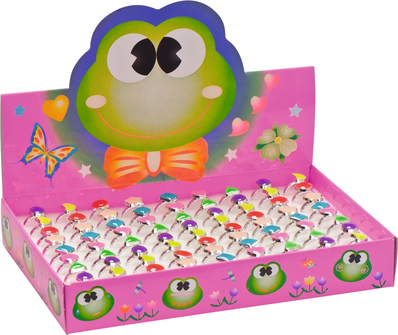 Ringe  Displaybox  72 Stück mit Steinen